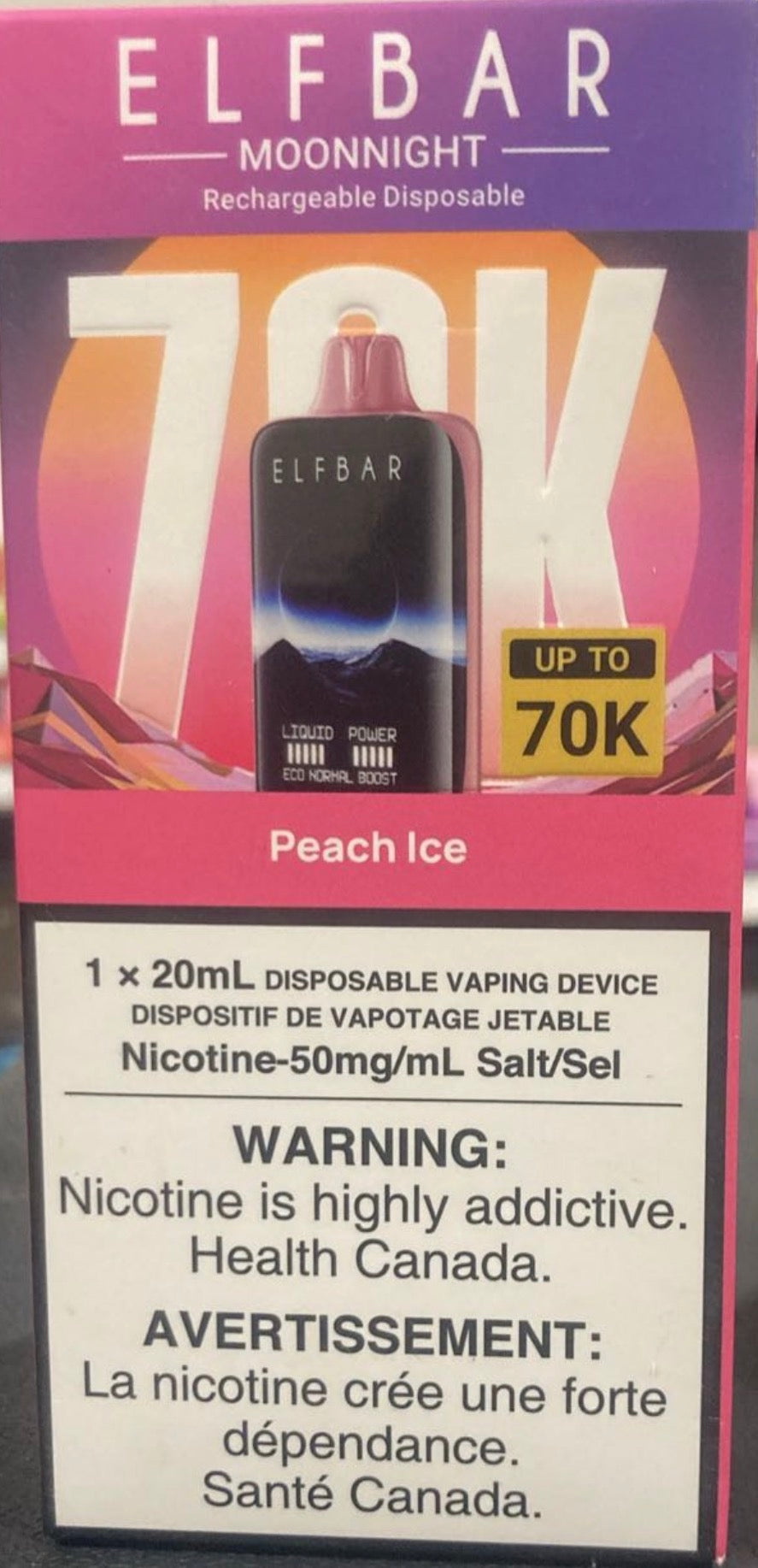 ELFBAR MOONNIGHT 70K 50mg/ml