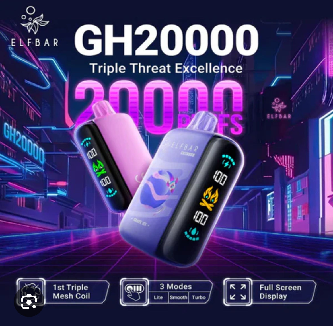 ELF BAR GH 20000 puffs (NEW!!)
