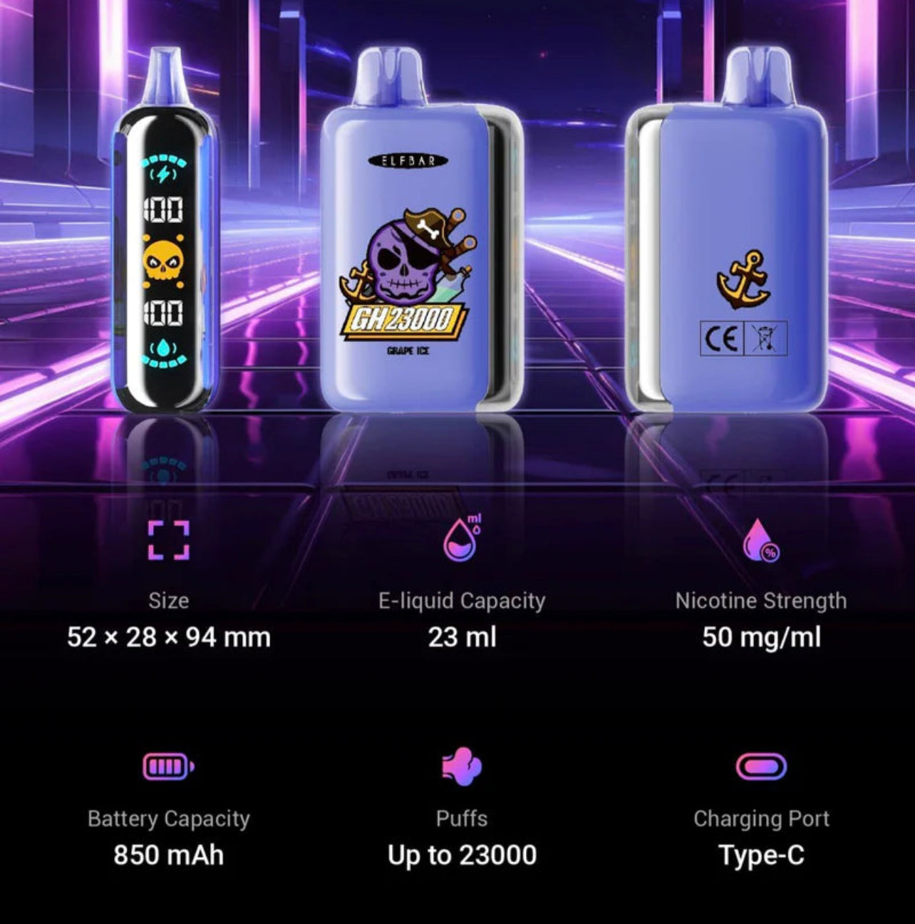 ELF BAR GH 23000 - synthetic 50
